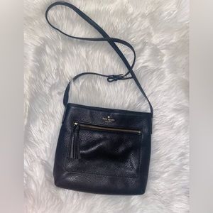 KATE SPADE BLACK PEBBLE LEATHER CROSSBODY